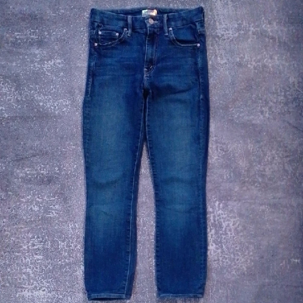 MOTHER HIGH WAISTED LOOKER GIRL CRUSH DENIM JEANS